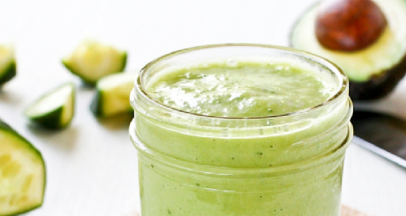 Avocado-Cucumber-and-Flaxseeds-Drinks-for-Weight-Loss-and-Clear-Skin